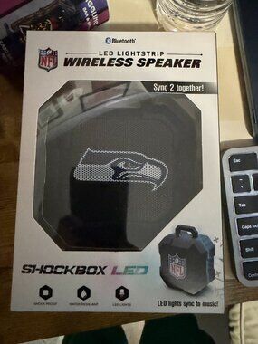 NFL Seattle Seahawks Shockbox LED Bluetooth Speaker - New in Box